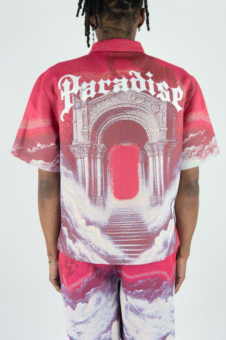 Rebel Minds Paradise Tapestry shirt Pink