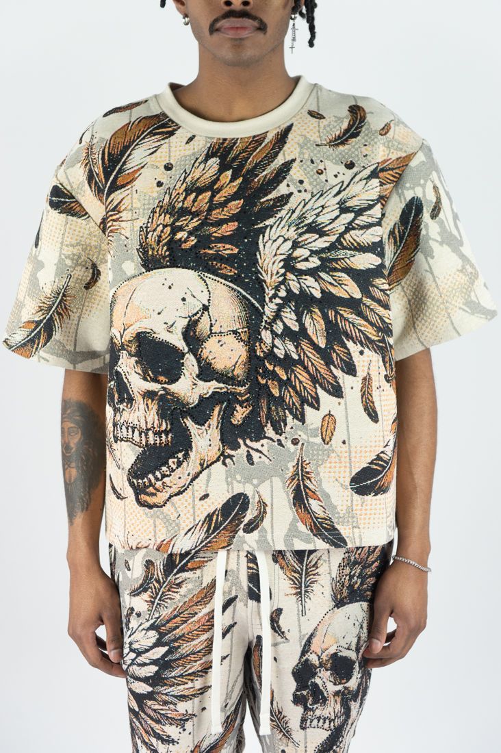 Rebel Minds Conquer R.Stone Taspery Tee Cream