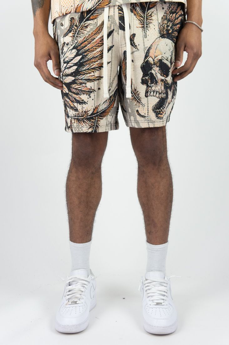 Rebel Minds Conquer Taspery Shorts Cream
