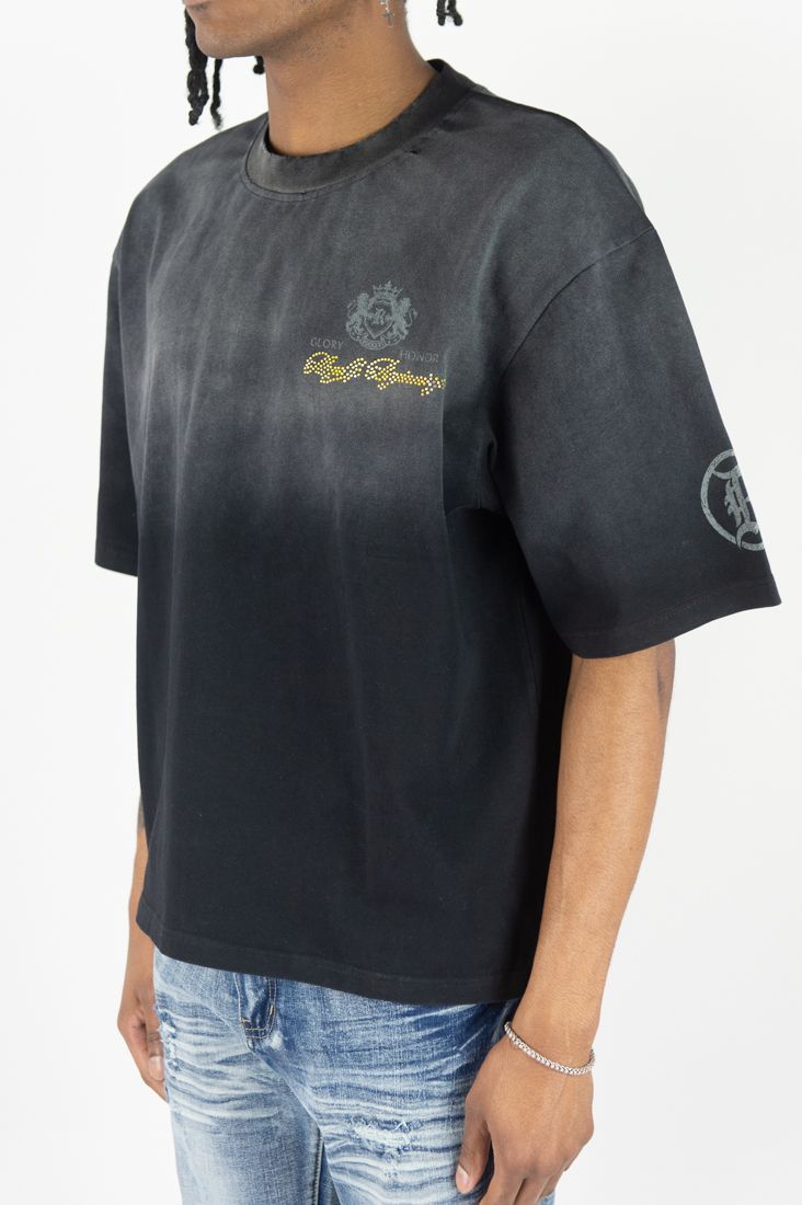 Rebel mind ash black world renowned tee