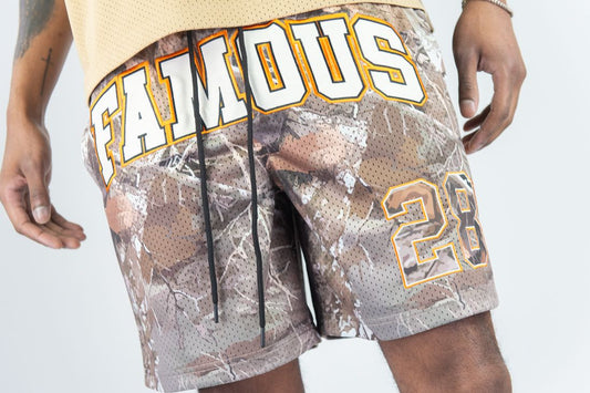 Rebel minds HNT CAMO MESH SHORTS