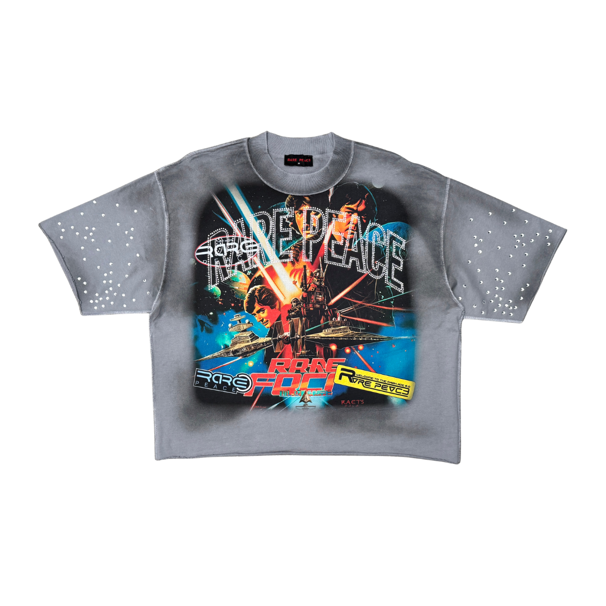 Rare Peace MINI F TERRY STAR WARS TEE W/ RHINESTONE Style.6032