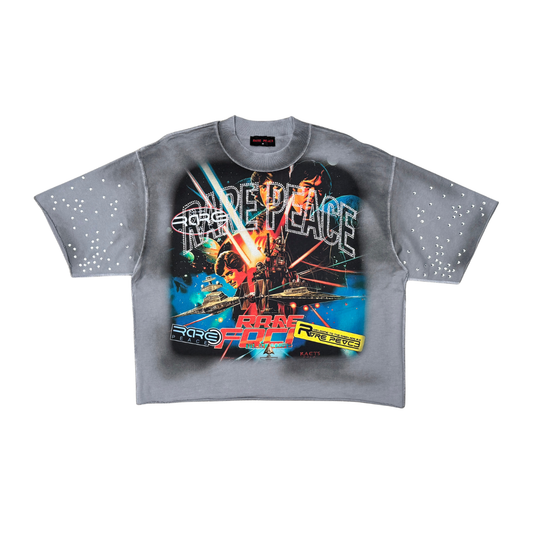Rare Peace MINI F TERRY STAR WARS TEE W/ RHINESTONE Style.6032