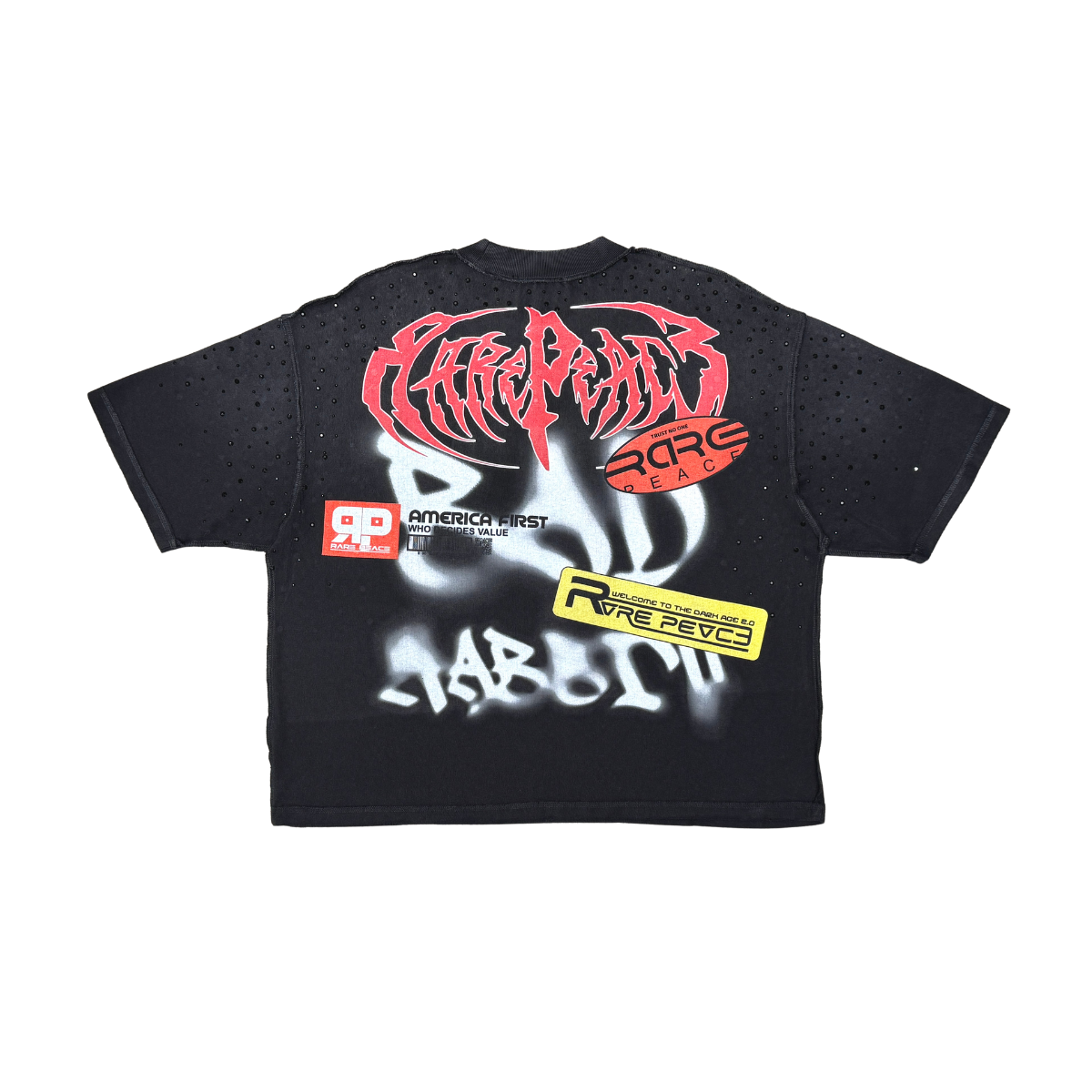Rare Peace CLOWN TEE W/ RHINESTONE Style.6002