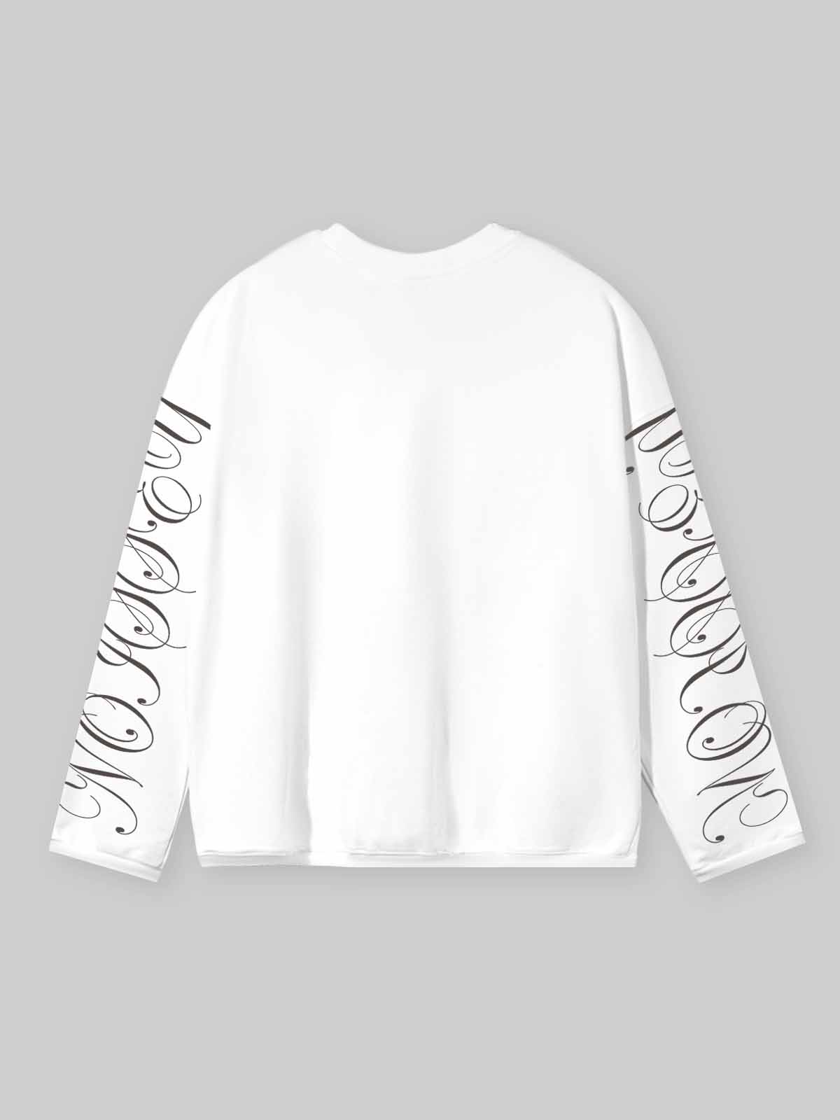 NOISSEY Pegasus & Temple Vintage Graft Art Print Long Sleeve Shirt - White