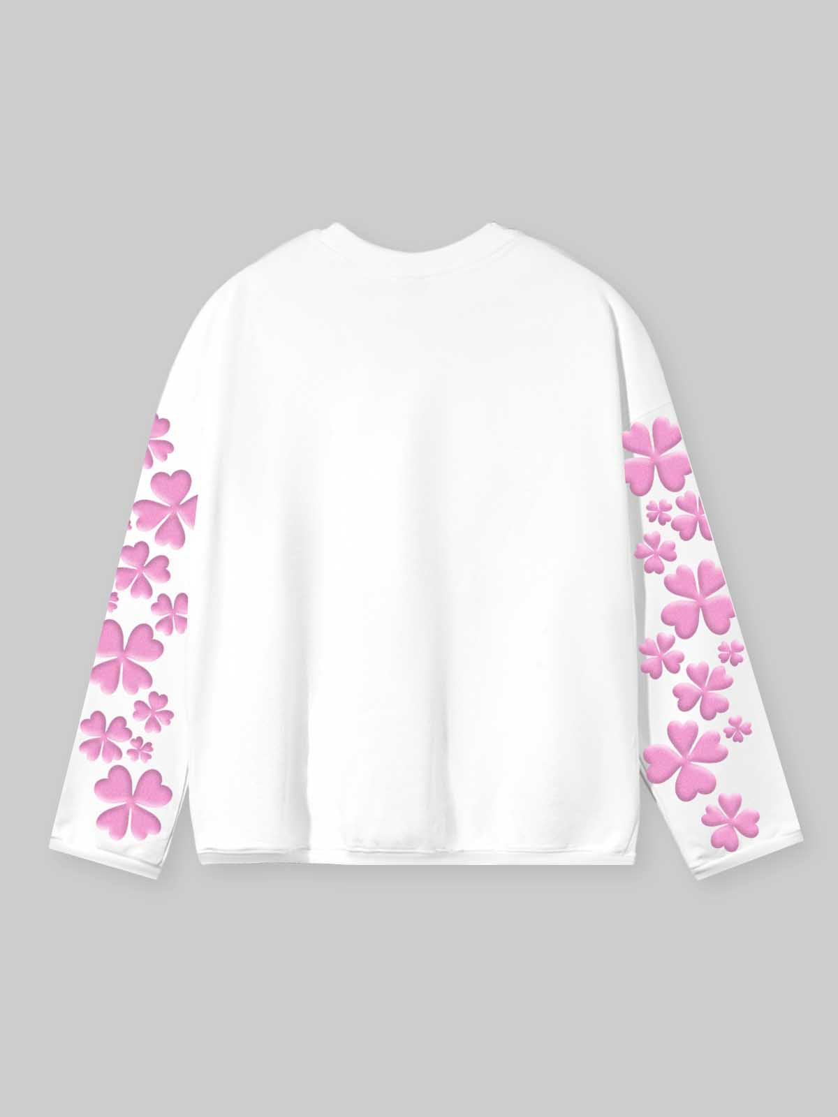 NOISSEY "Lucky Clover Kid" Graphic Long Sleeve - Heavyweight Studio White