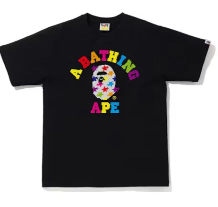 Bape Black ABC Rainbow T-shirt Multicolor/Black