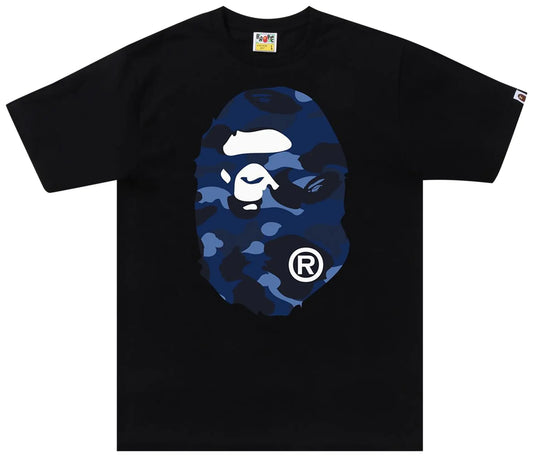 Bape Big Head Navy Black Tee