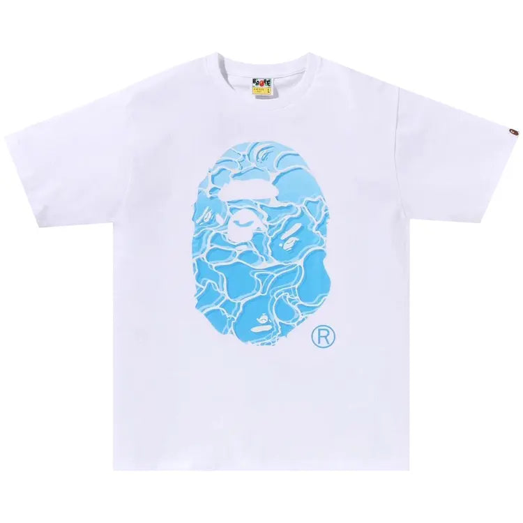 Bape Big head Sea Surface Tee White