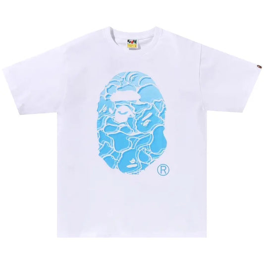 Bape Big head Sea Surface Tee White
