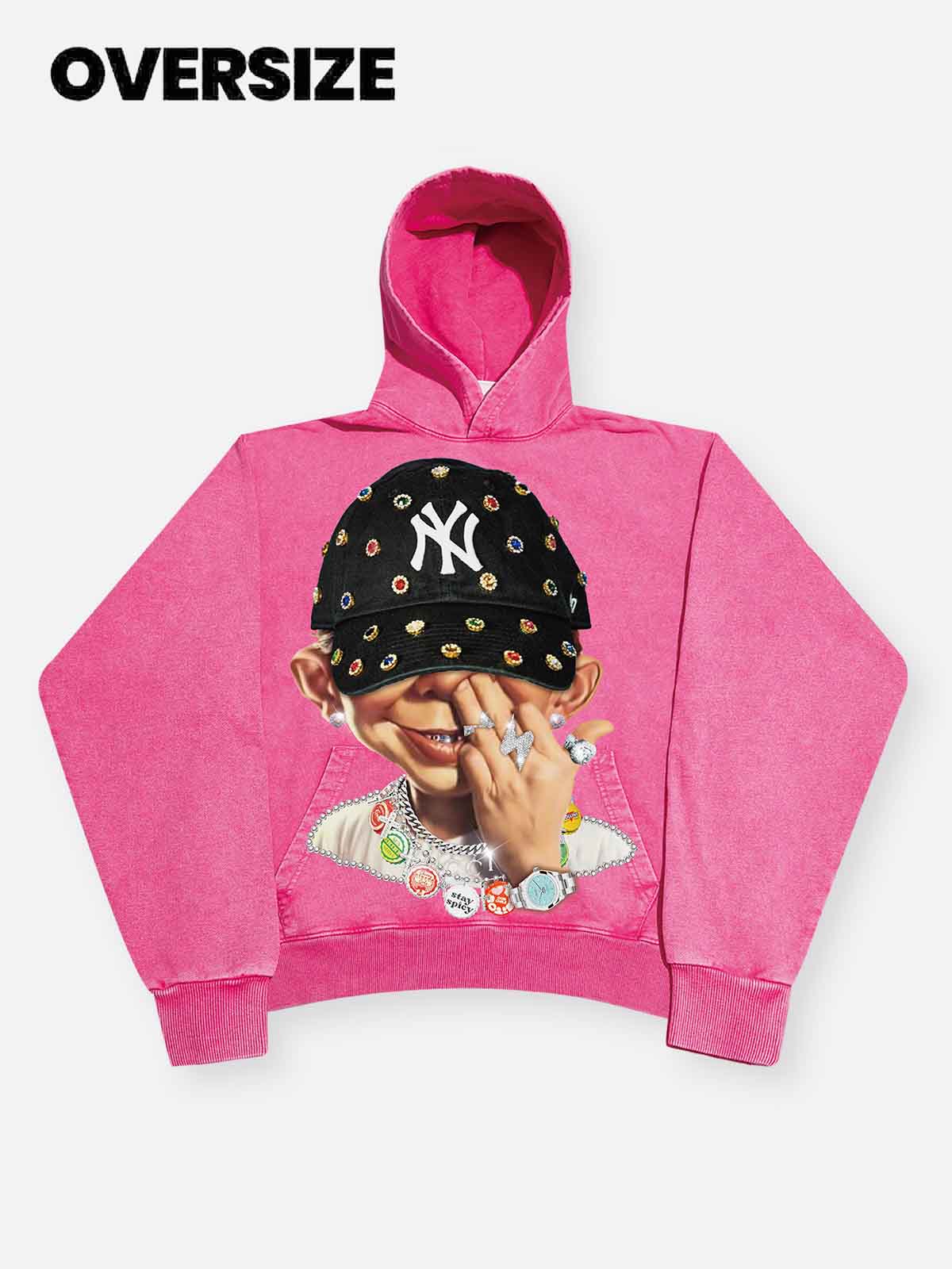 High quality Bad Boy Trendy Hip-Hop Personalized Print Hoodie