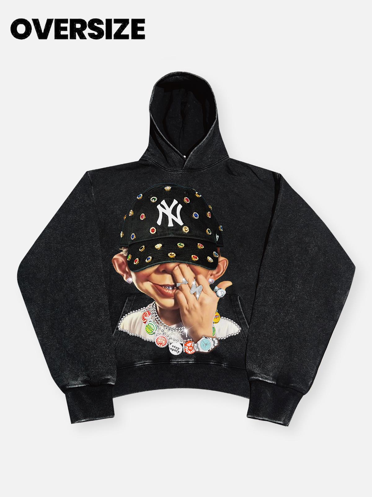 High quality Bad Boy Trendy Hip-Hop Personalized Print Hoodie