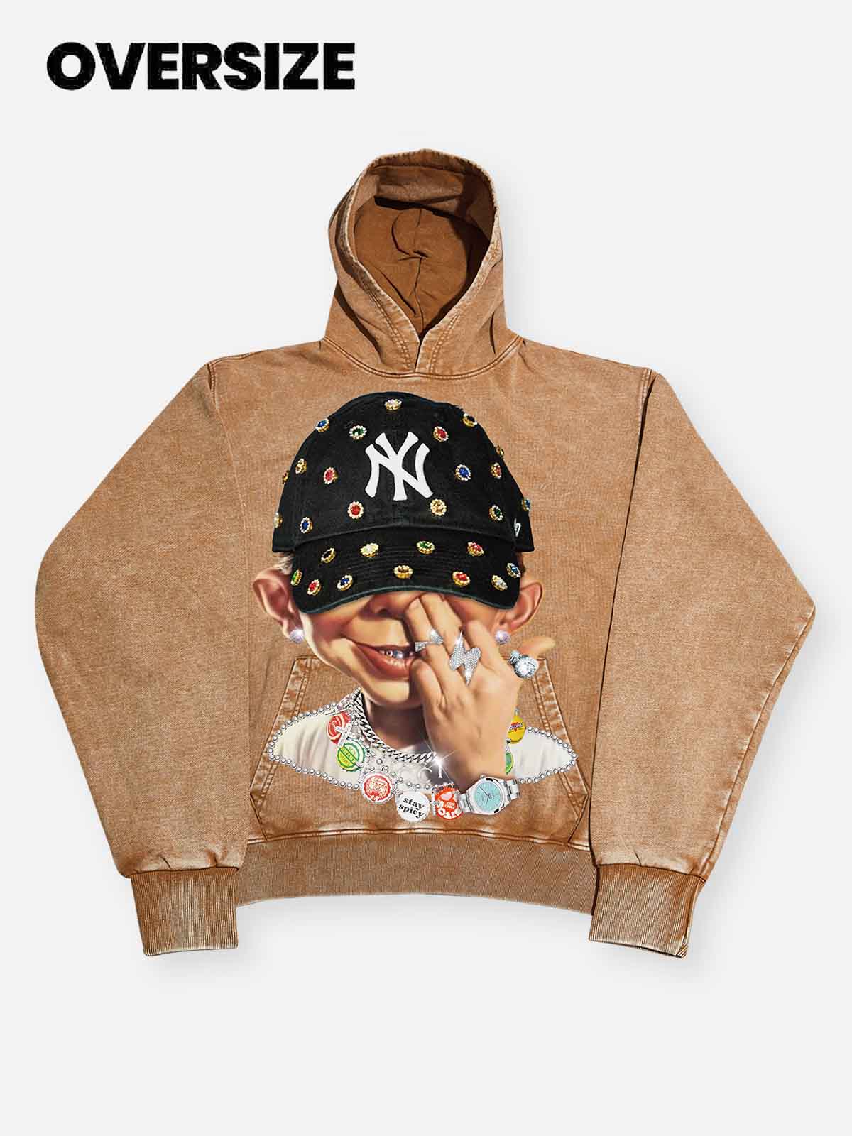 High quality Bad Boy Trendy Hip-Hop Personalized Print Hoodie