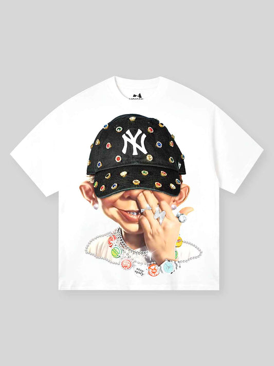 Bad Boy Trendy Hip-Hop Personalized Print T-shirt