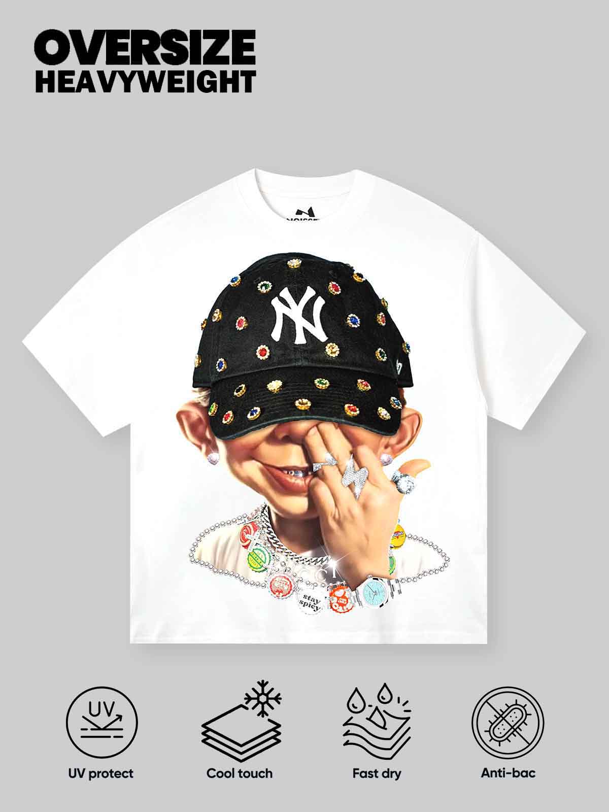 Bad Boy Trendy Hip-Hop Personalized Print T-shirt