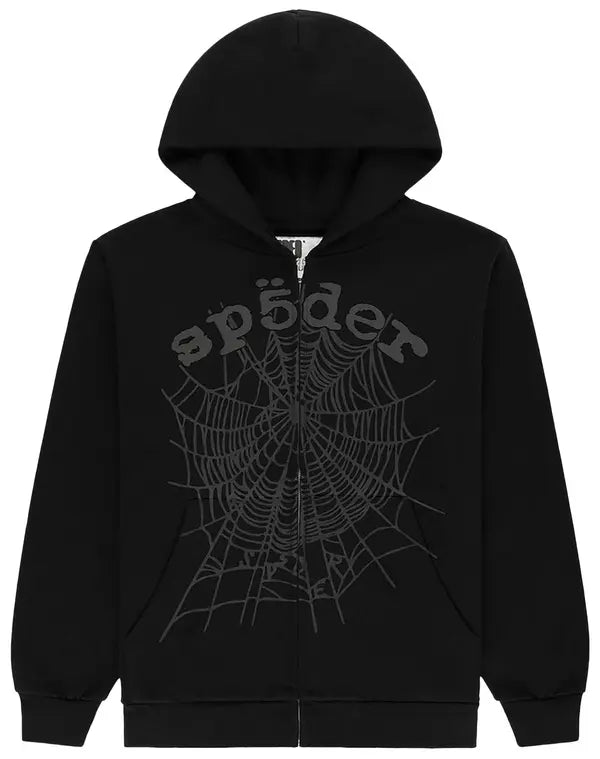 Sp5der ZipUp Black on Black