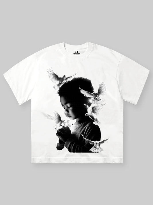 Peace Dove & Praying Boy Tee