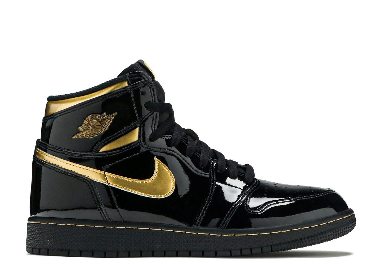 Jordan 1 Retro High Black Metallic Gold (2020) (GS)