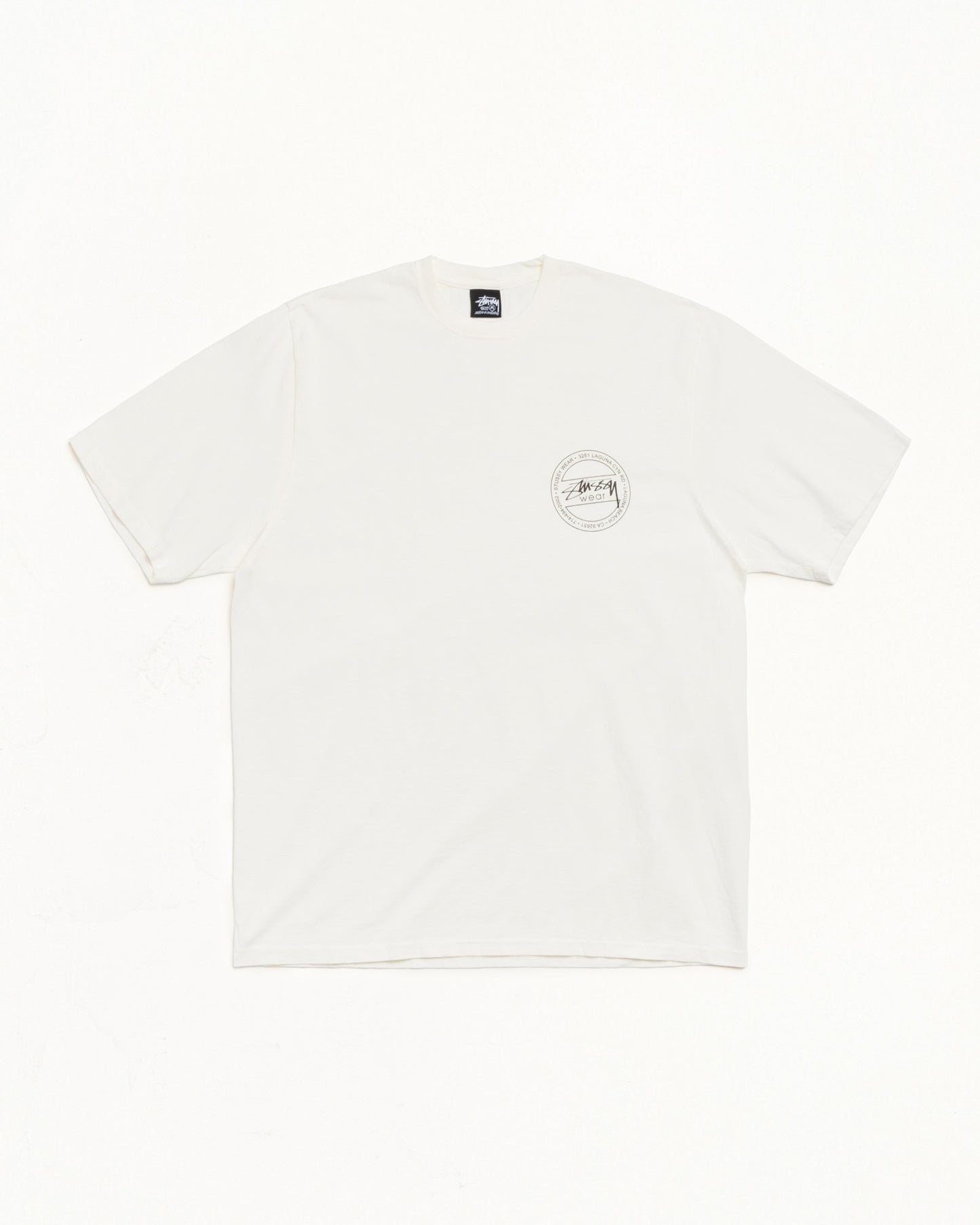 Stussy Wear Pig. Dyed Tee Mens Short Sleeve In Natural | hero:main:collection:new-arrivals,shirts,tops-shirts,all,tees,outerwear,denim,knits,accessories,sunglasses,hoodies,sweats,mens-hoodies-sweatshirts,shorts,pants,bottoms