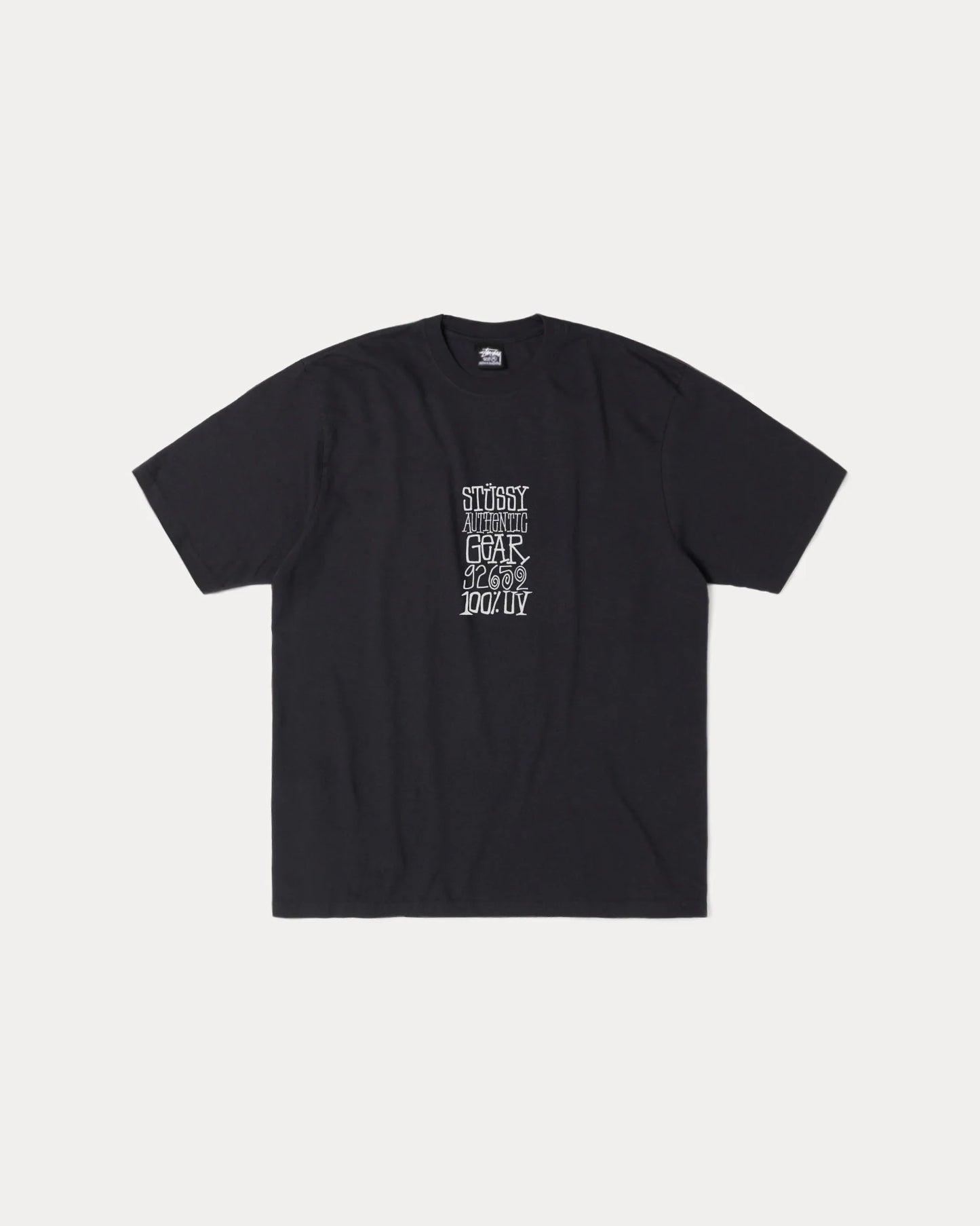 Stussy Faded black Authentic Gear Tee Pigment