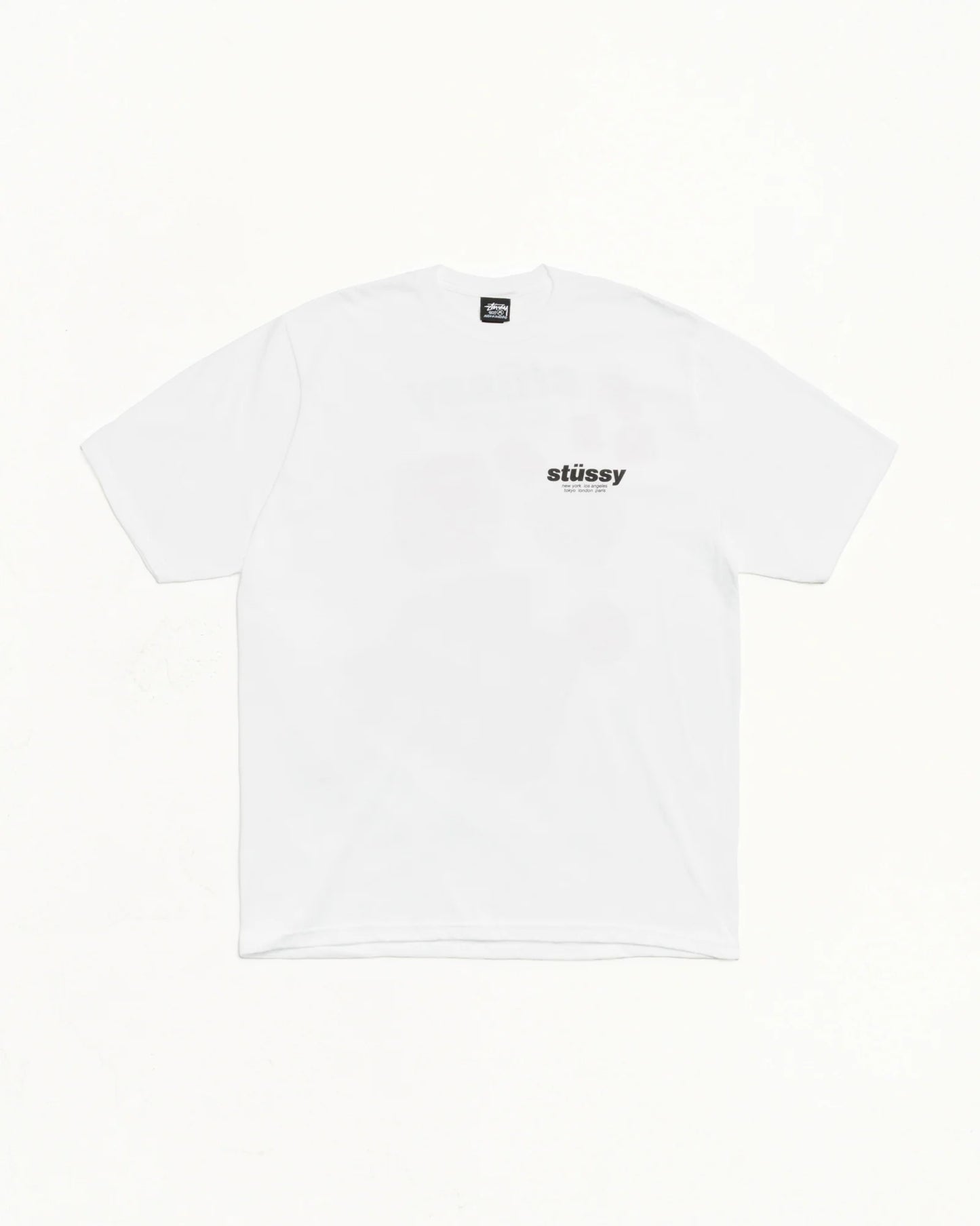 Stussy White Tee Red Dice