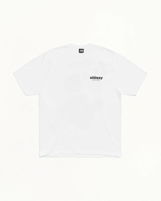 Stussy White Tee Red Dice