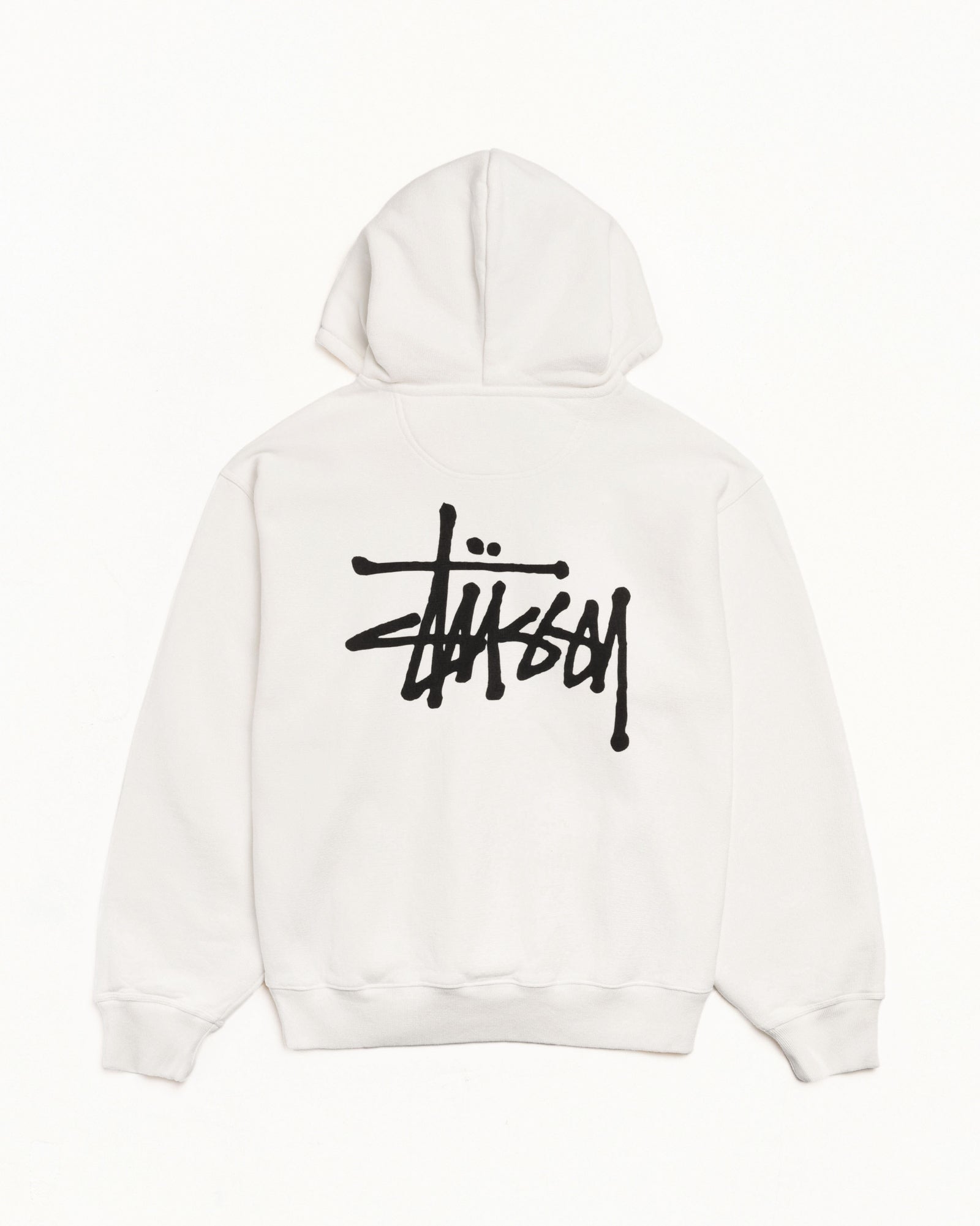 Basic Stussy Pig. Dyed Hood Mens Long Sleeve In Natural | hero:main:collection:new-arrivals,shirts,tops-shirts,all,tees,outerwear,denim,knits,accessories,sunglasses,hoodies,sweats,mens-hoodies-sweatshirts,shorts,pants,bottoms