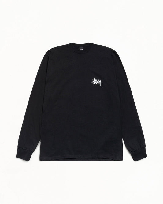 Basic Stussy Ls Tee Mens Long Sleeve In Black