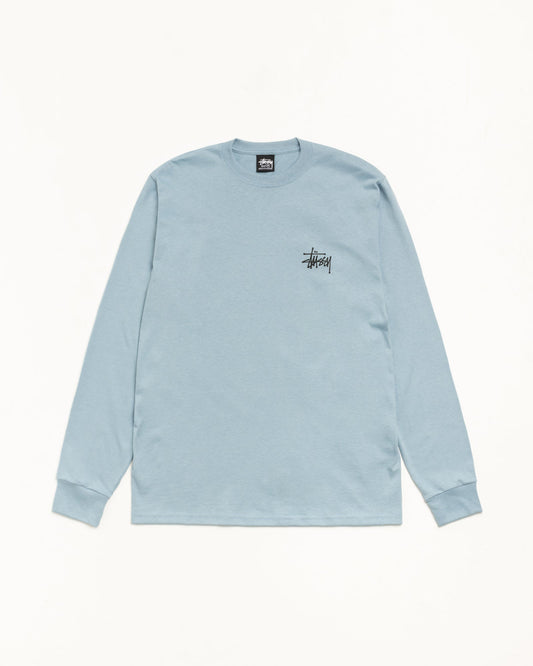 Basic Stussy Ls Tee Mens Long Sleeve In Slate
