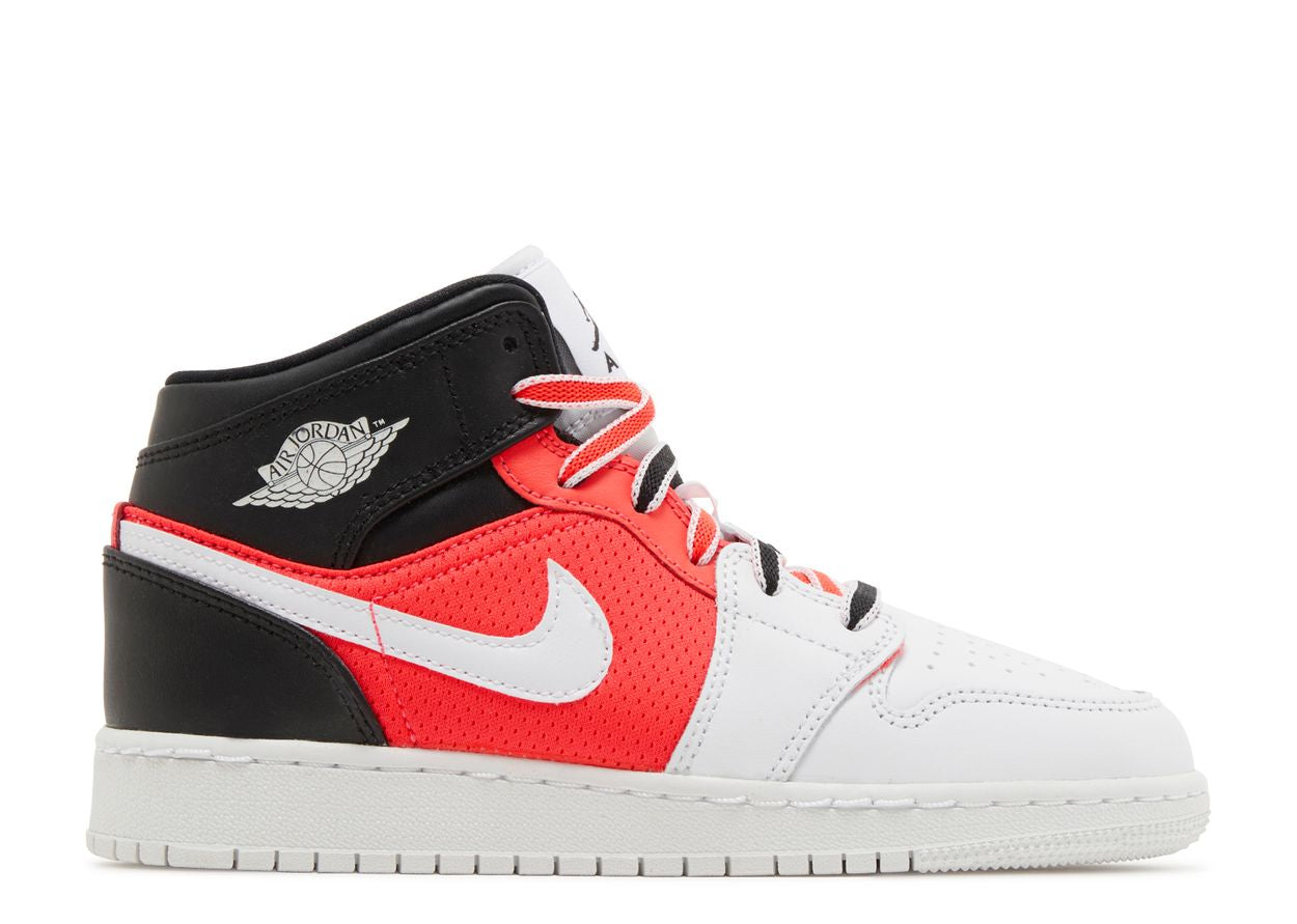 Jordan 1 Mid SE White Black Infrared GS