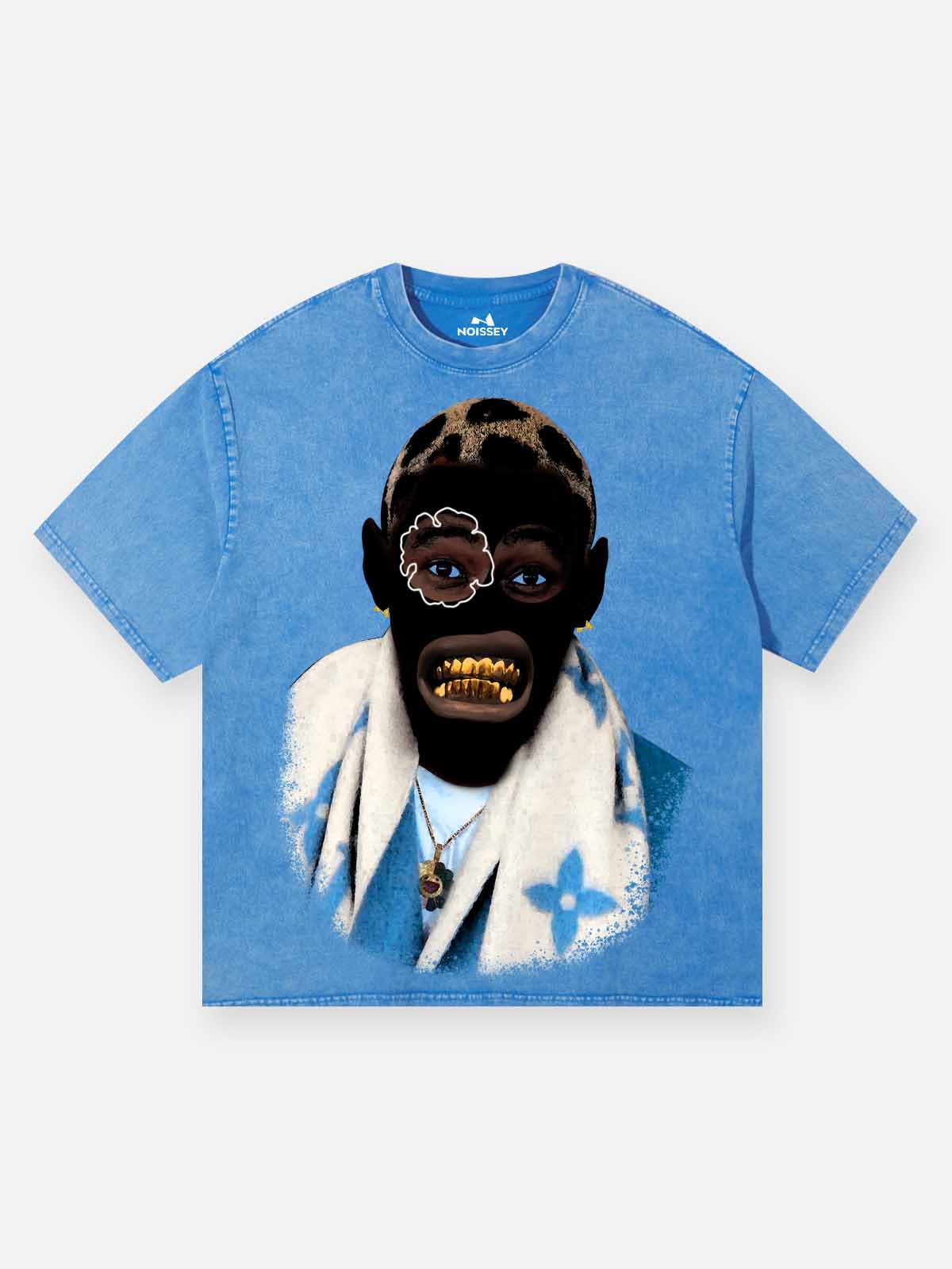 Golden Grills Artist Series Blue Washed Print T-shirt