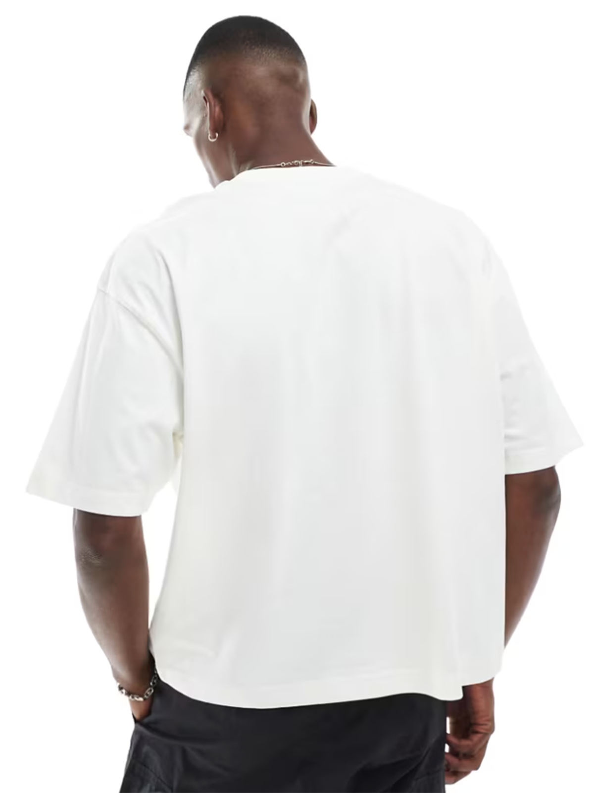 Boxy oversized T-shirt Blue Silhouette Cross Grills Print T-Shirt