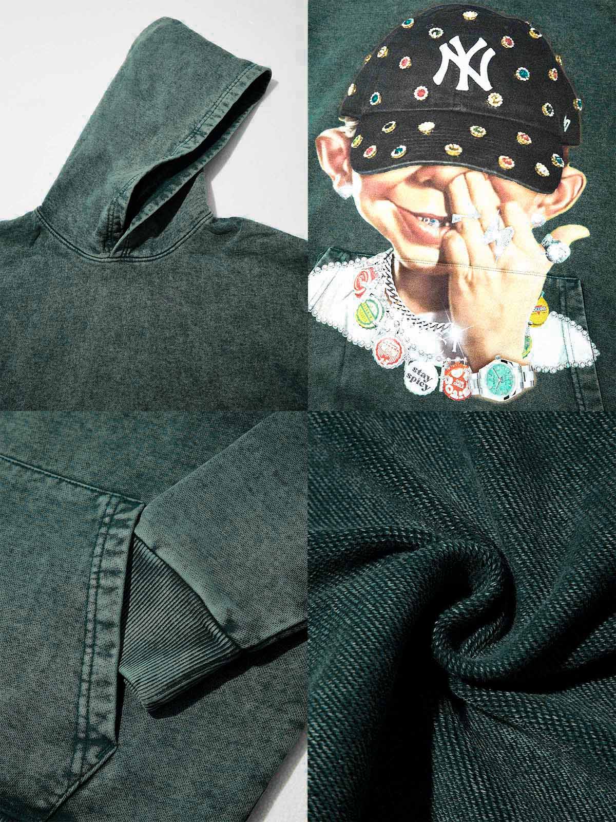 High quality Bad Boy Trendy Hip-Hop Personalized Print Hoodie