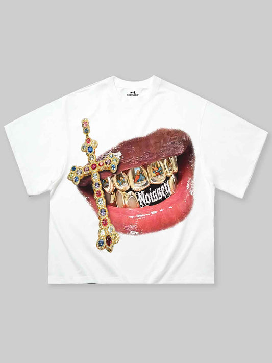 "The Last Supper" Golden Grills Print T-shirt