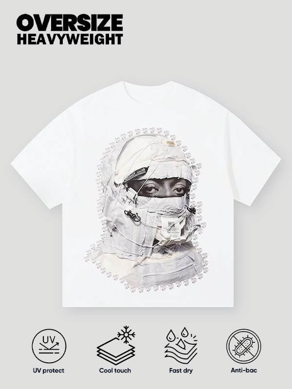 BOUNCE BACK© Functional Hoodie Printed T-shirt