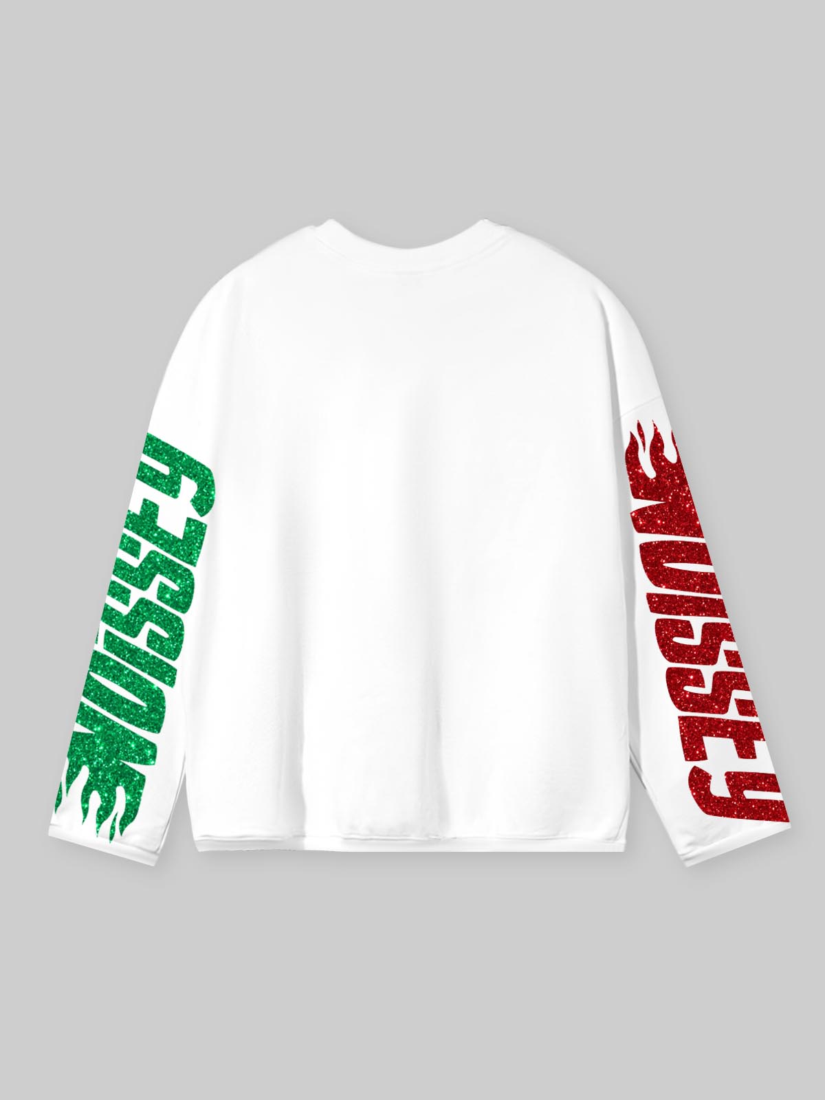 NOISSEY "Sovereign G.O.A.T." Sparkling Dual-Tone Paisley Bandana Biting Cross Heavyweight Long Sleeve