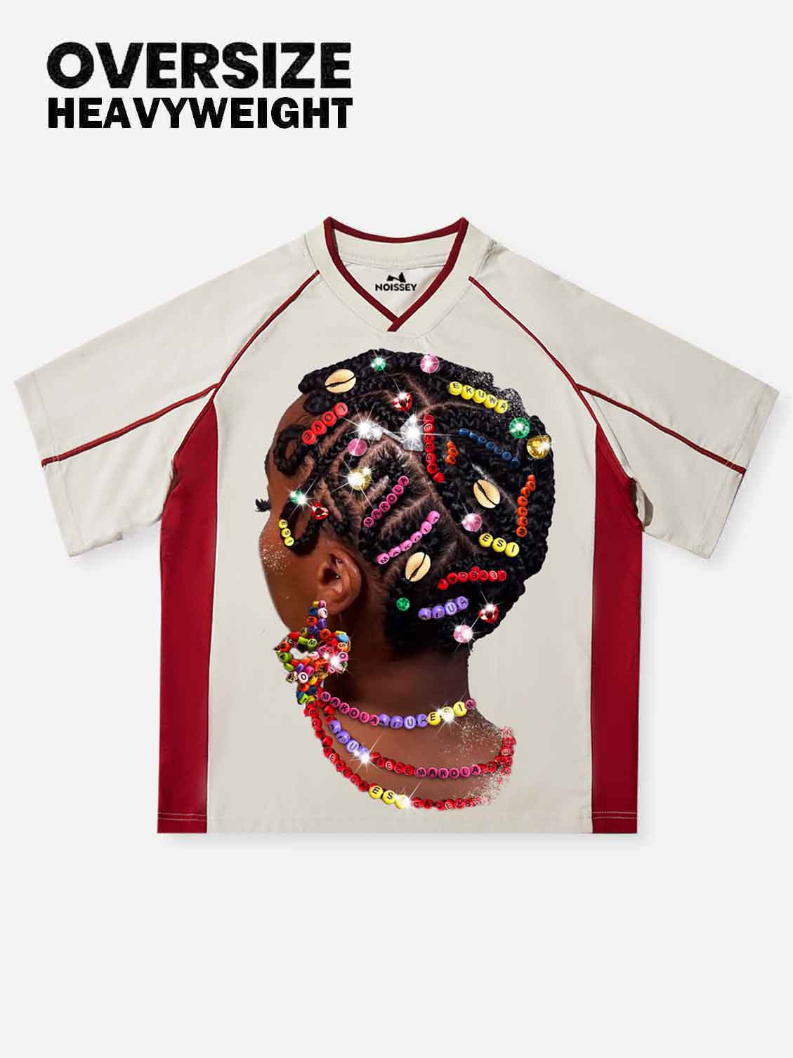 Friendship bracelet accessories braided girl print preppy style T-shirt