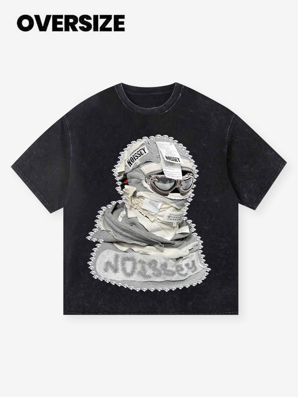 Shattered Collage Mask Multicolor 300g T-shirt