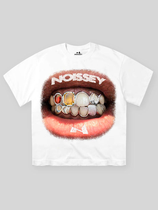 High quality Retro Lip Grills Noissey Print T-Shirt heavyweight