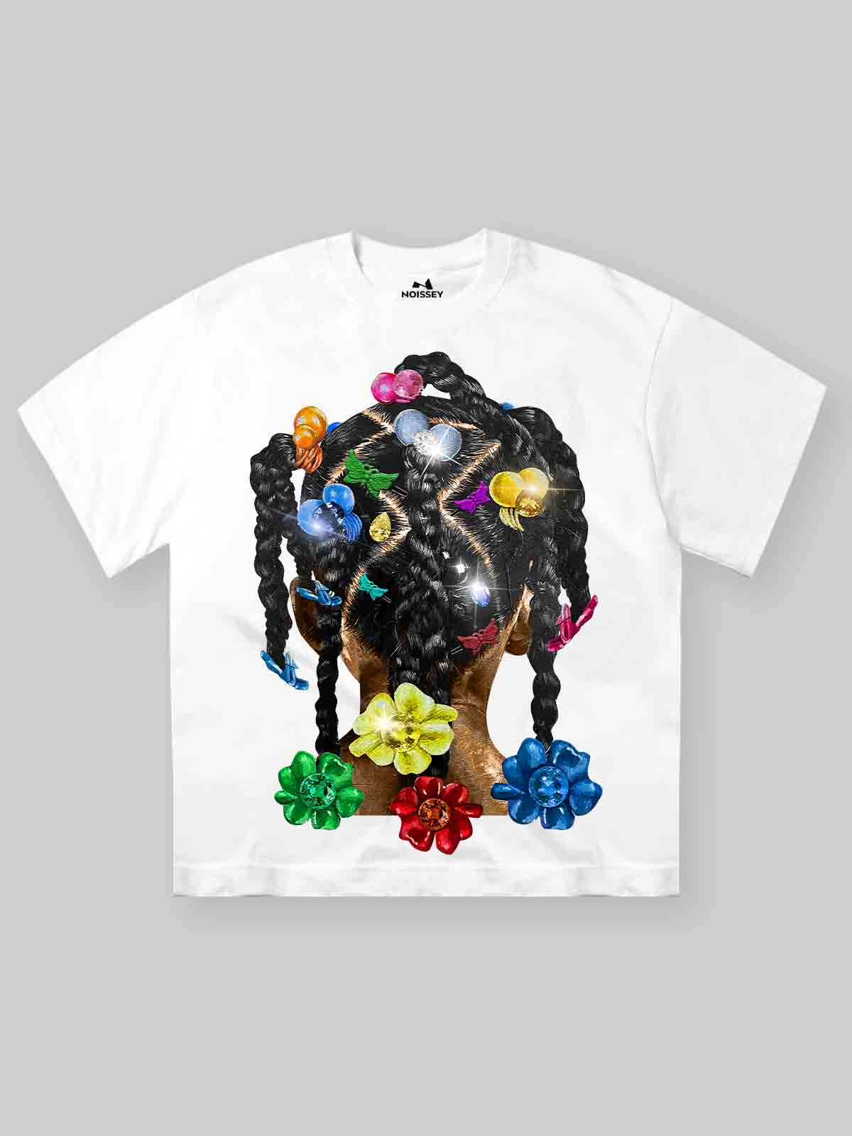 Girlish Braided Hair Art Print T-shirt