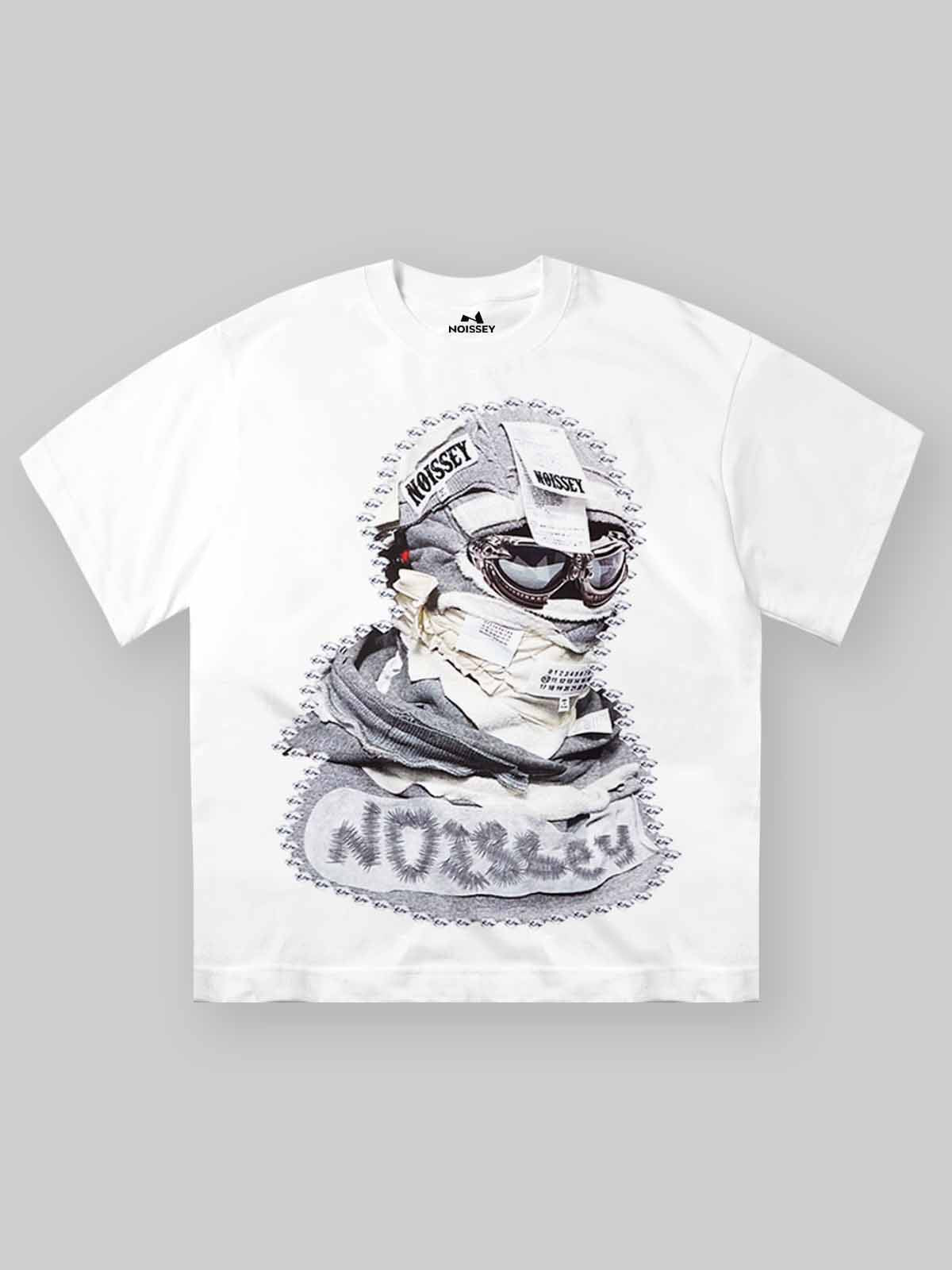 High quality Shattered Collage Masked 350g T-shirt