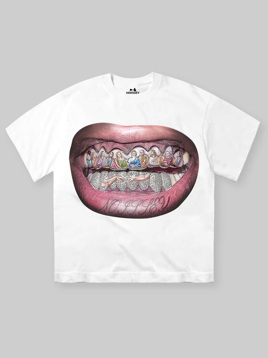 The Last Supper Lip Print T-shirt