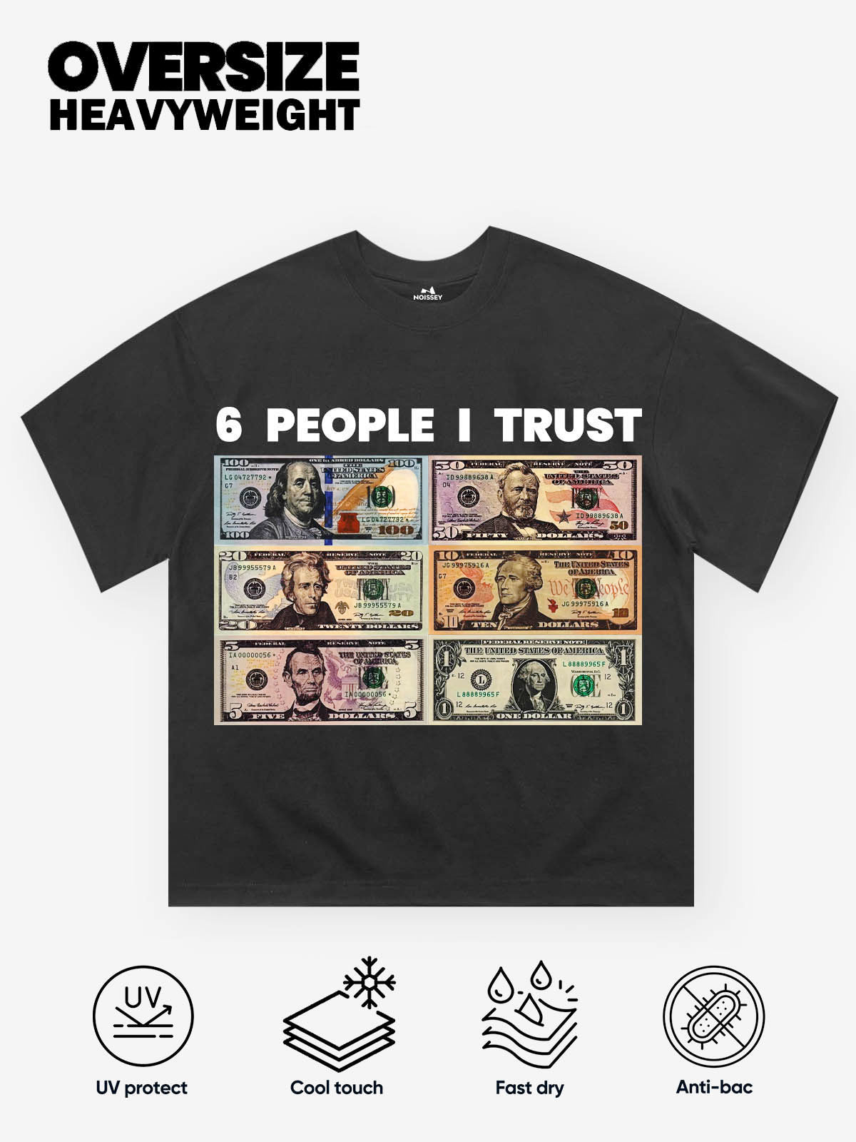 6 People I Trust Print T-shirt