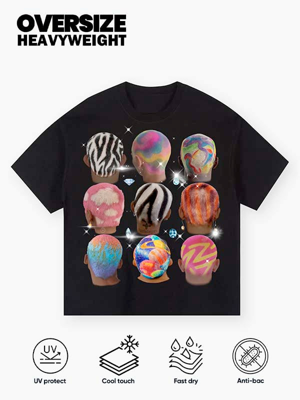 BOUNCE BACK© Exclusive Colorful Diamond Print T-Shirt