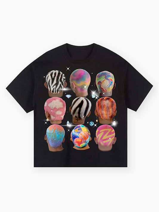 BOUNCE BACK© Exclusive Colorful Diamond Print T-Shirt