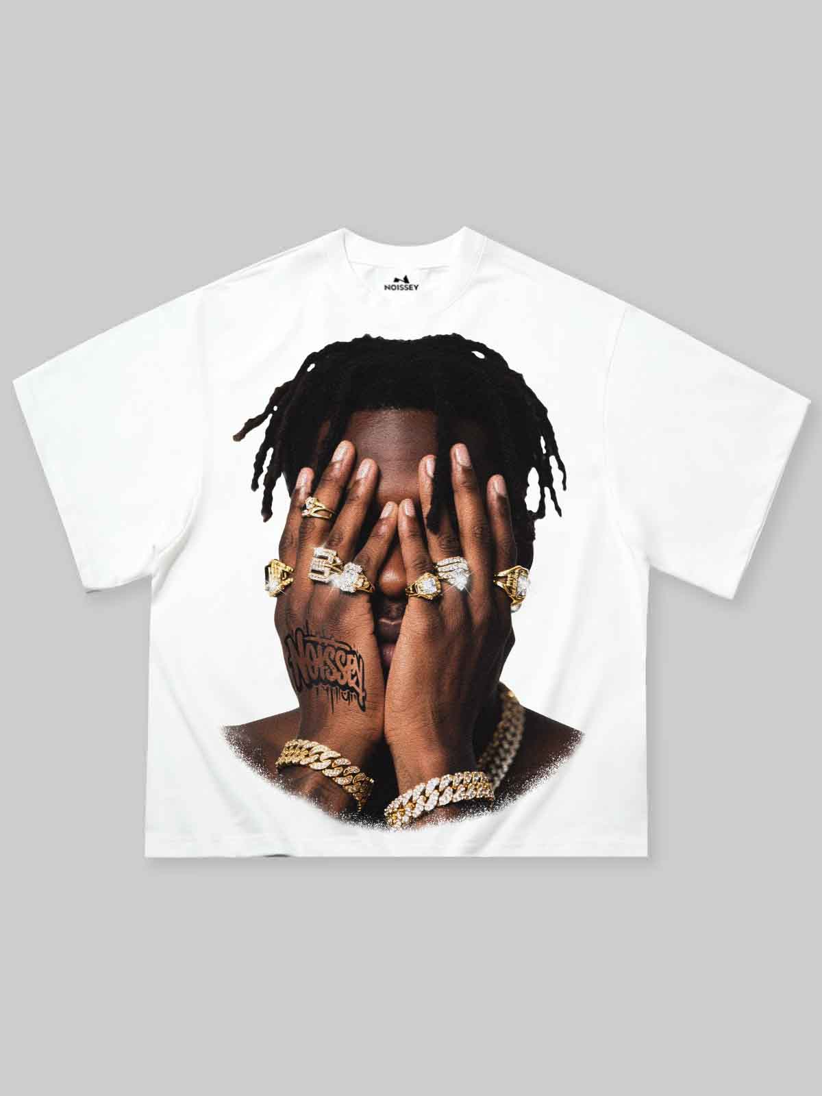 Jewelry Hands Printed Boxy Oversized T-shirt