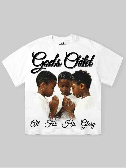 3 God’s Child Print T-shirts