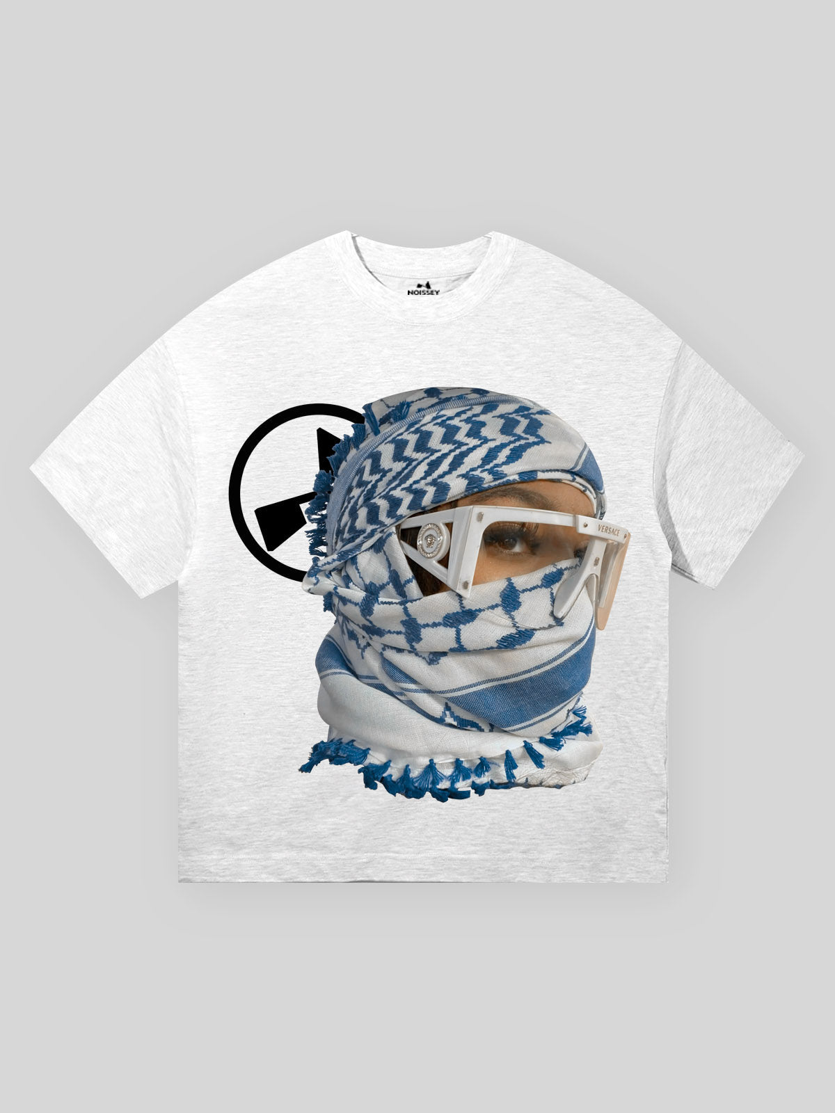 High Quality Desert Scarf Girl Print T-shirt - 310g GRAY