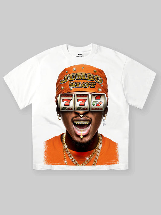 Jumbo Slot Character Print Oversize T-shirt