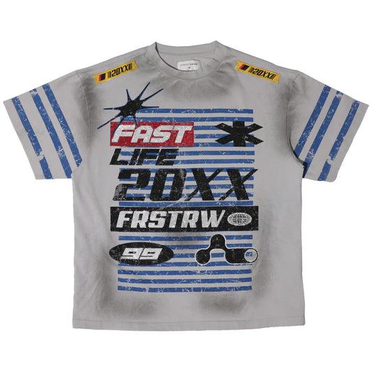 First Row Fast Life Racing Logo Tee